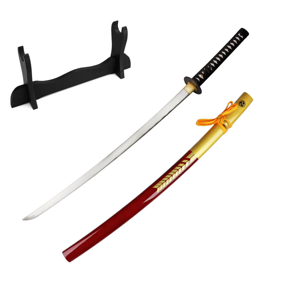 47 Ronin Katana Samuraischwert mit scharfer Klinge aus 1045 Carbonstahl inklusive Schwertständer von DerShogun