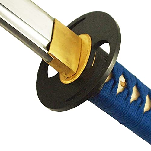 DerShogun Katana Samuraischwert 1045 Kohlenstoffstahl blau von DerShogun