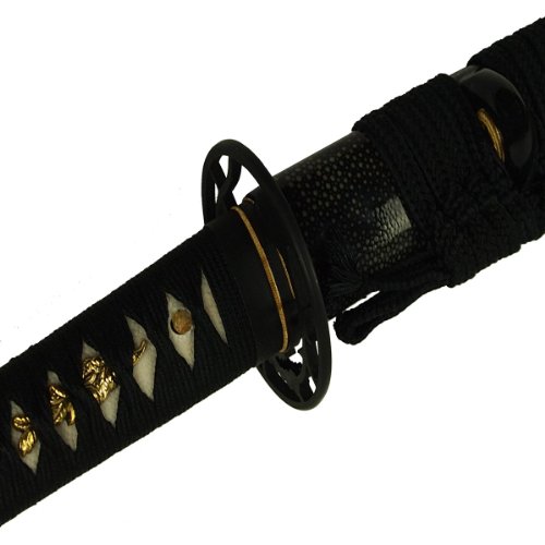 DerShogun Katana Samuraischwert mit Gyaku-Kobuse Klinge 1095 Kohlenstoffstahl von DerShogun
