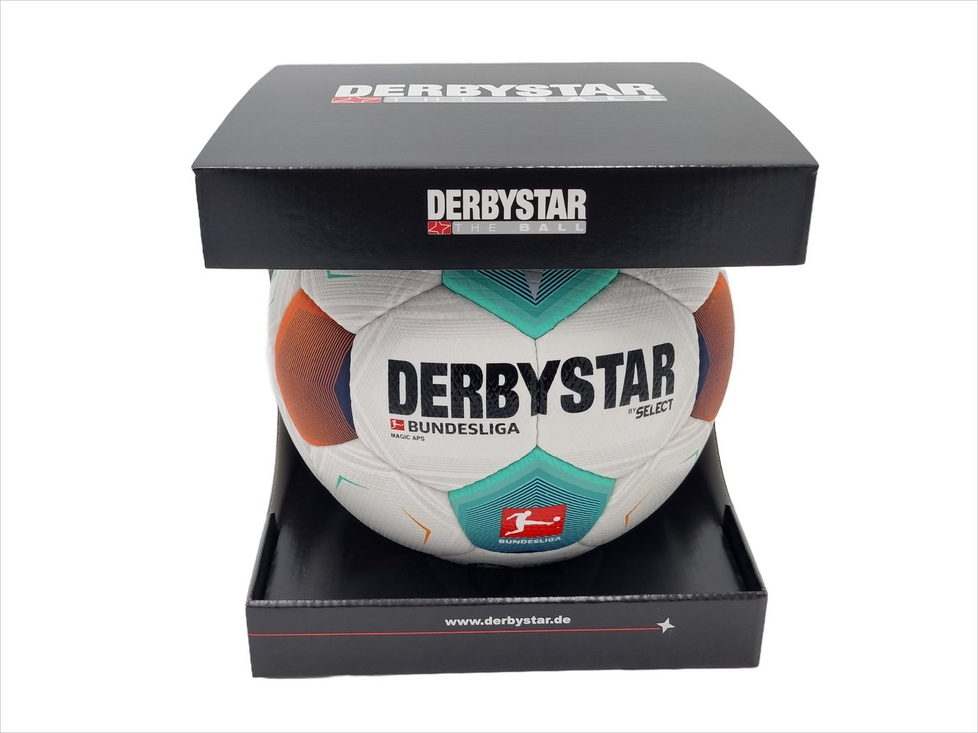 Derbystar Fußball Magic APS Spielball/Matcbhall in Geschenbox von Derbystar