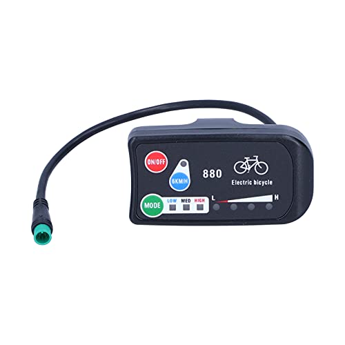 Deror Elektrisches Fahrrad-Display-Messgerät für KT-LED880 Display E-Bike 36V 48V E-Bike-Zubehör von Deror