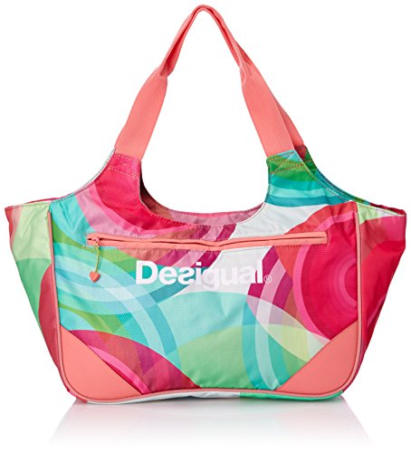 Desigual Damen Bag Bols Sackful, Pink Neon, One Size von Desigual
