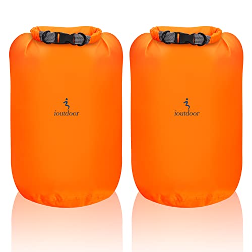 Wasserdicht Tasche - 2 Stück 10L/20L/40L/70L Dry Bag Set, Leicht Outdoor Trockener Sack Wassersport Säcken, Sicherheitsverschluss, für Kayaking Boots-Ausflug Kanu/Rafting/Schwimmen (Orange, 40L*2) von Desoto