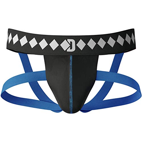 Four-Strap Jock Strap Supporter with Built-in Athletic Cup Pocket for Sports, Medium von Diamond MMA