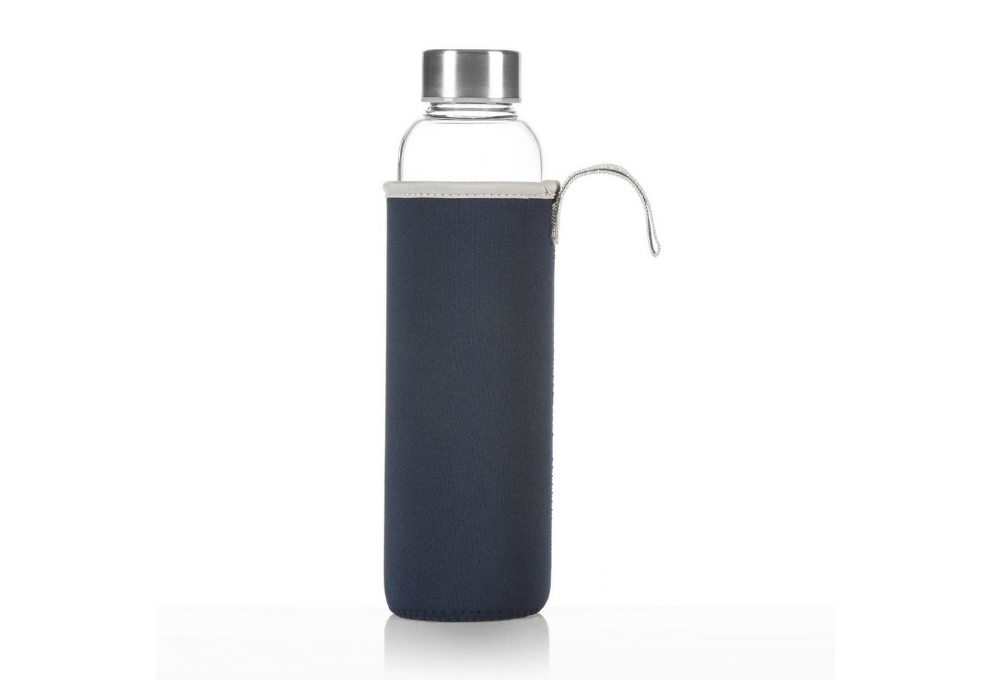 Dimono Trinkflasche Flasche aus Glas mit Sleeve, Wasserflasche ca. 600 ml von Dimono