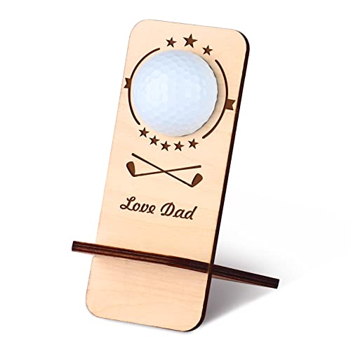 Dinikally Personalisierte Golfball-Halter benutzerdefinierte Golfball Display Geschenk für Papa von Dinikally