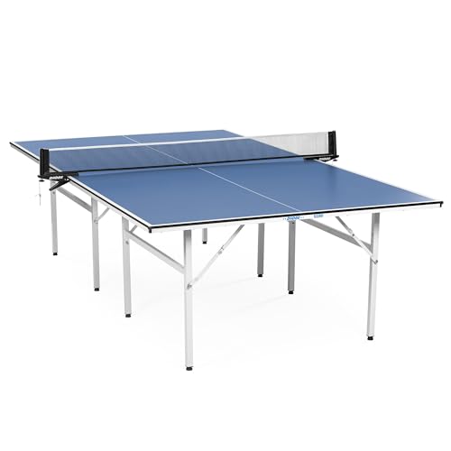 Dione Tischtennisplatte S100i Indoor - 274x152cm - Blau TT-Platte - Tischtennistisch - Vormontiert - 60KG von Dione