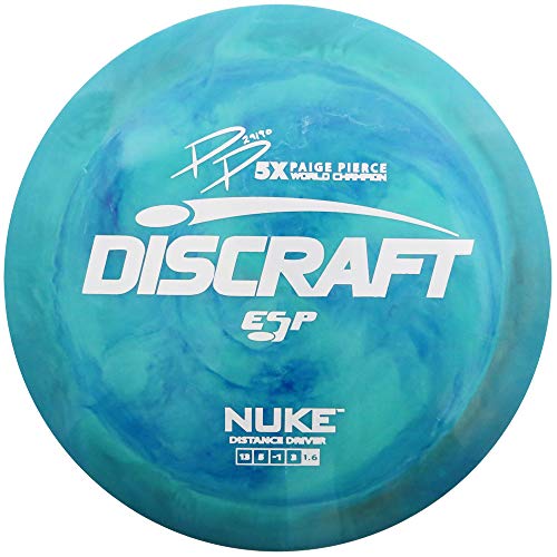 Discraft Paige Pierce Signature ESP Nuke Distance Driver Golfscheibe [Farben können variieren] – 173–174 g von Discraft