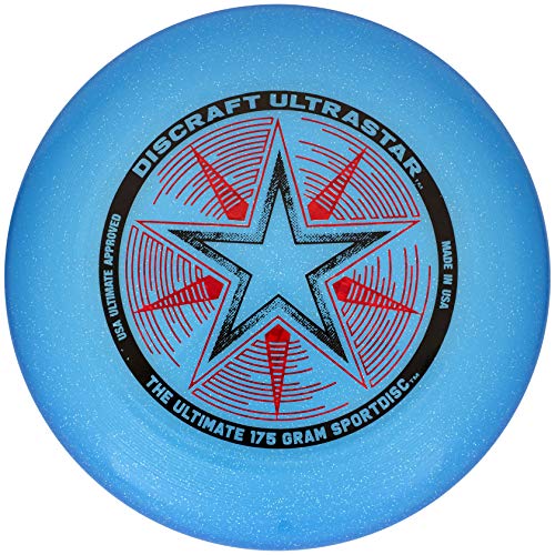 Discraft Unisex – Erwachsene Ultrastar Frisbeescheibe, Blau funkeln, 27,5cm von Discraft