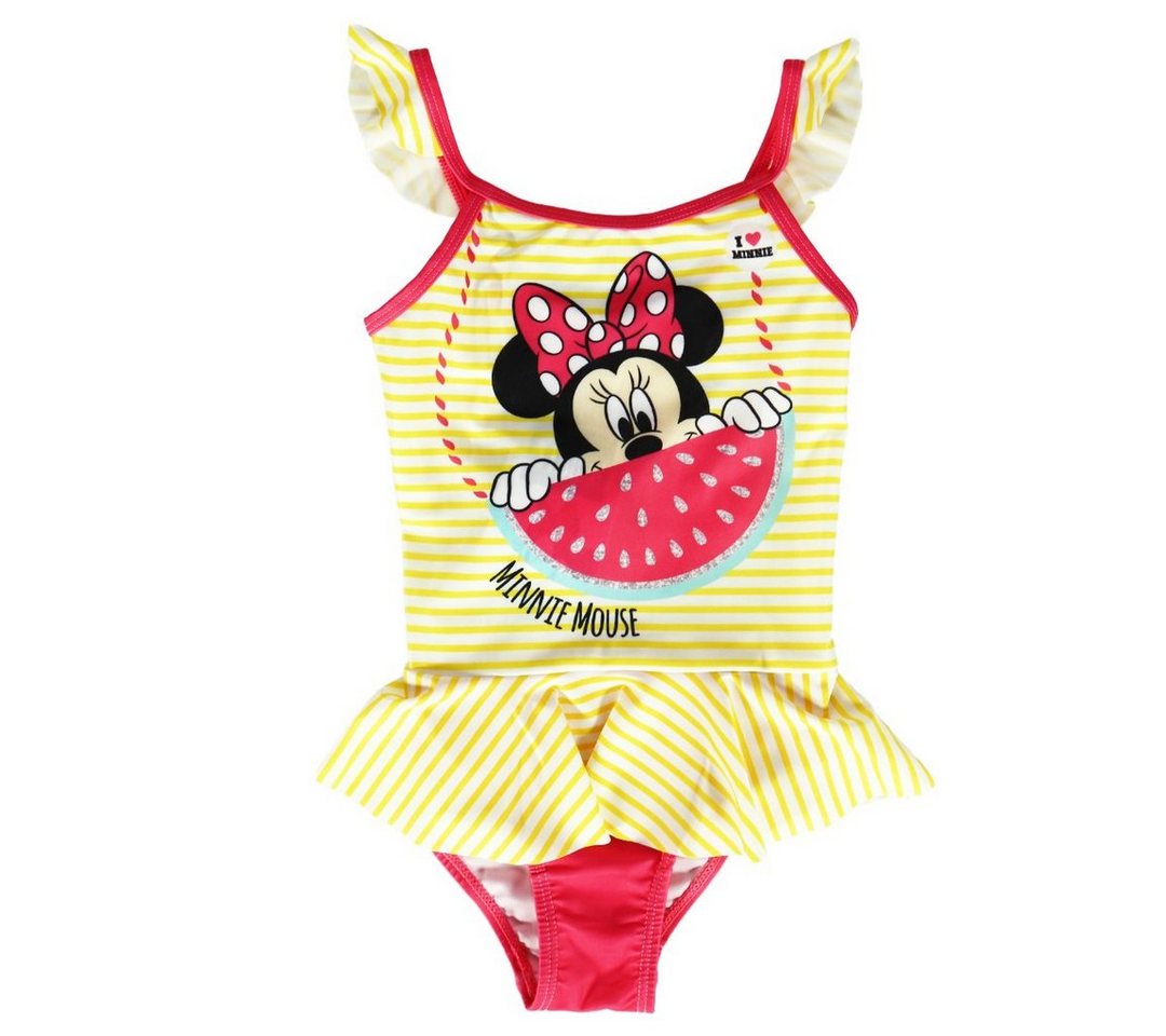 Disney Badeanzug Disney Minnie Maus Melone Kinder Mädchen Badeanzug Gr. 104 bis 134 von Disney