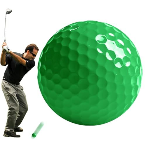 Dmuzsoih Bunte Golfbälle,Farbige Golfbälle, Tragbarer Golfball, Langstrecken-Golfbälle für Golfliebhaber, tragbare Golfbälle mit festem Kern, neonfarbene Golfbälle von Dmuzsoih