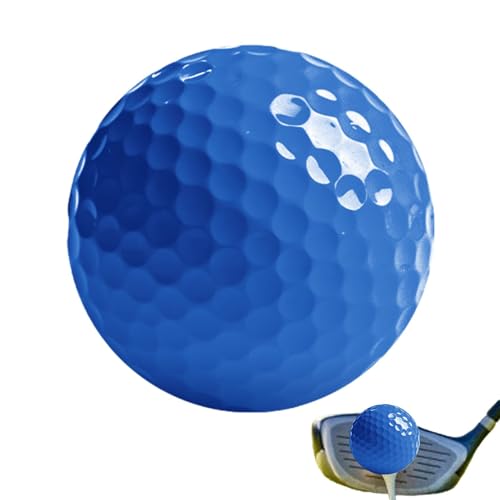 Dmuzsoih Farbige Golfbälle,Golfbälle bunt - Tragbarer Golfball - Langstrecken-Golfbälle für Golfliebhaber, tragbare Golfbälle mit festem Kern, neonfarbene Golfbälle von Dmuzsoih