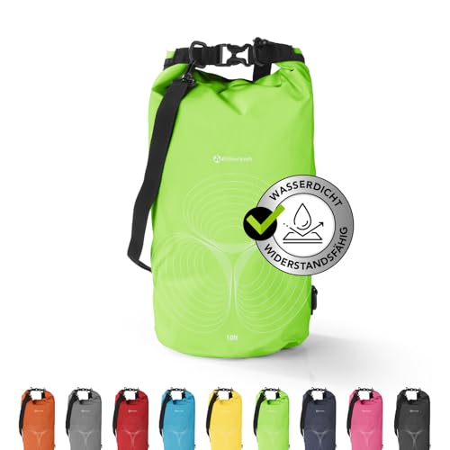 #DoYourSports Dry Bag Tasche 5L grün | Wasserdichter Rucksack | Wasserfester Beutel & Packsack | Drybag ideal für Boot, Kajak, Angeln und Camping von #DoYourOutdoor