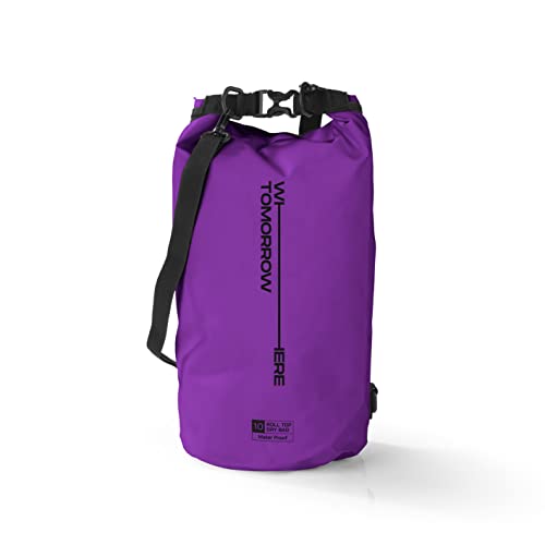 #DoYourOutdoor Where Tomorrow Dry Bag Tasche 20L lila | Wasserdichter Rucksack | Wasserfester Beutel & Packsack | Drybag ideal für Boot, Kajak, Angeln und Camping von #DoYourOutdoor