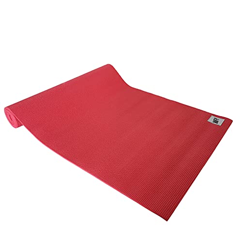 Yogamatte »Annapurna Comfort« - sehr rutschfest aus ECO-PVC hergestellt - die Matte Dank der rutschfesten Oberflächenstruktur angenehm bei Hautkontakt - zusätzlich ist die Matte rutschfest, strapazierfähig & langlebig. Maße: 183 x 61 x 0,5 cm - die ideale Unterlage für Yoga & Pilates rot von #DoYourYoga