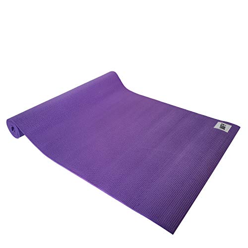 Yogamatte »Annapurna Comfort« - sehr rutschfest aus ECO-PVC hergestellt - die Matte Dank der rutschfesten Oberflächenstruktur angenehm bei Hautkontakt - zusätzlich ist die Matte rutschfest, strapazierfähig & langlebig. Maße: 183 x 61 x 0,5 cm - die ideale Unterlage für Yoga & Pilates violett von #DoYourYoga