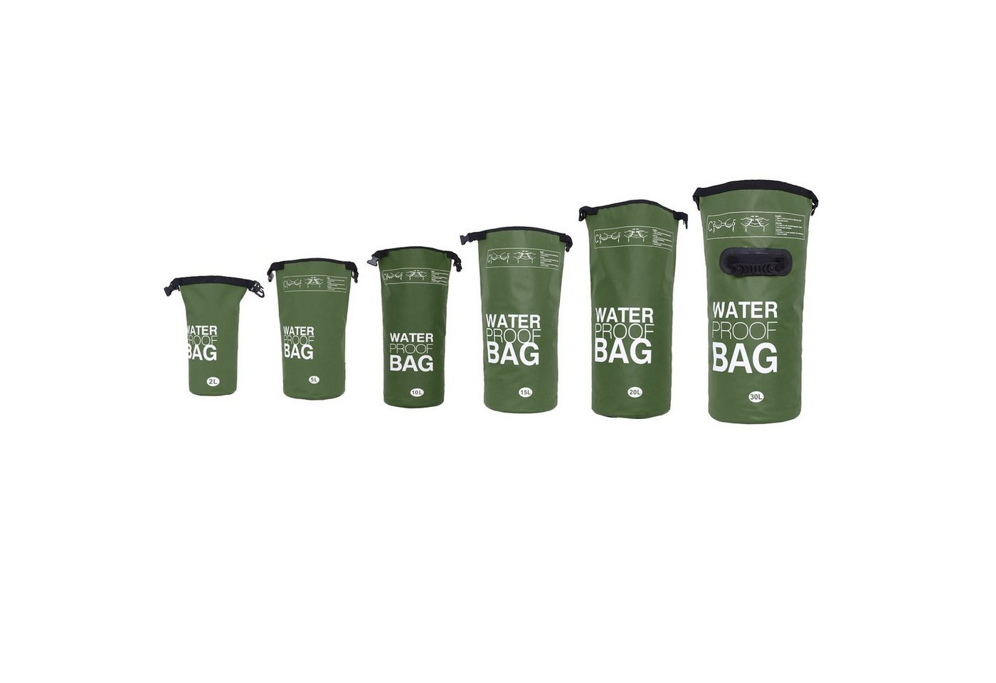 DonDon Drybag Beutel Trockentasche Trockenbeutel (1-tlg), wasserdichter outdoor Drybag von DonDon