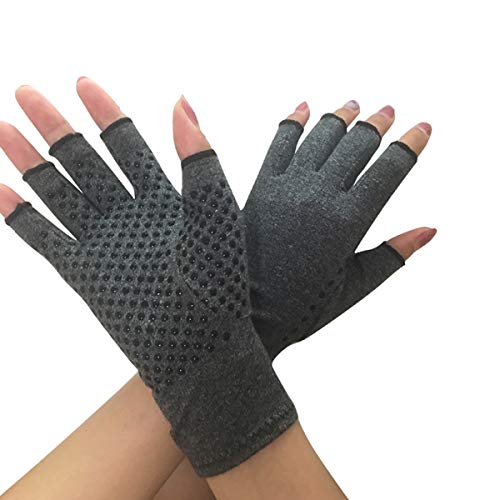 Donnagelia Anti-Arthritis Handschuhe Kompressionshandschuhe Fingerfrei für Gelenke-Unterstützung, Schmerzlinderung, Wärmewirkung, S/M/L von Donnagelia