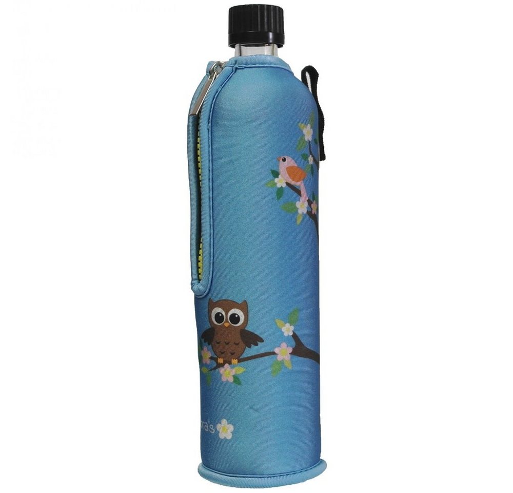 Dora's Trinkflasche Glasflasche mit Neoprenbezug Eule neu 500 ml, 500 ml von Dora's