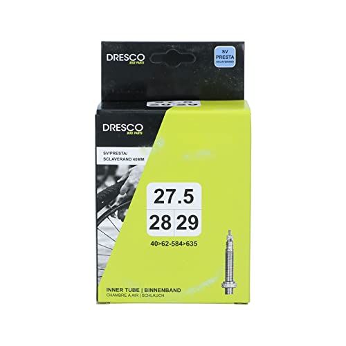 Dresco Unisex-Adult Innenrohr 27.5/28x1x1/2/29 SV40mm, Schwarz, One Size von Dresco