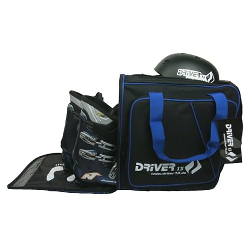 Driver13 Skistiefelrucksack mit Helmfach schwarz-blau von Driver13