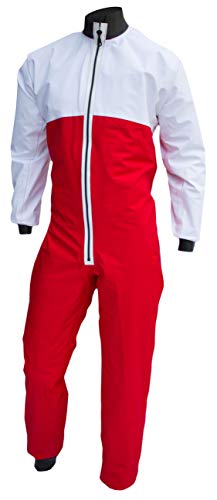 Dry Fashion Unisex Trockenanzug SUP-Advance Segelanzug wasserdicht, Farbe:weiß/rot, Größe:L von Dry Fashion