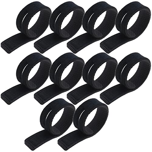 ECSiNG Angelrutenriemen zum Binden von Angelruten Einstellbar Dehnbar Angelrutenhalterung Angelrute Gürtel Angelgerät Krawattentasche Zubehör 10 Stück von ECSiNG