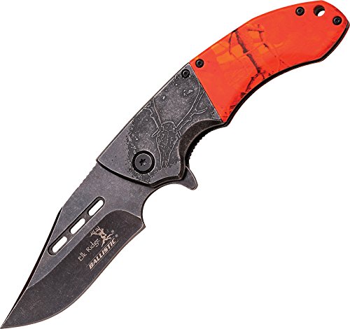 Elk Ridge ERA006OC Tascabile-Messer,Unisex - Erwachsene, Orange, Einheitsgröße von ELK RIDGE