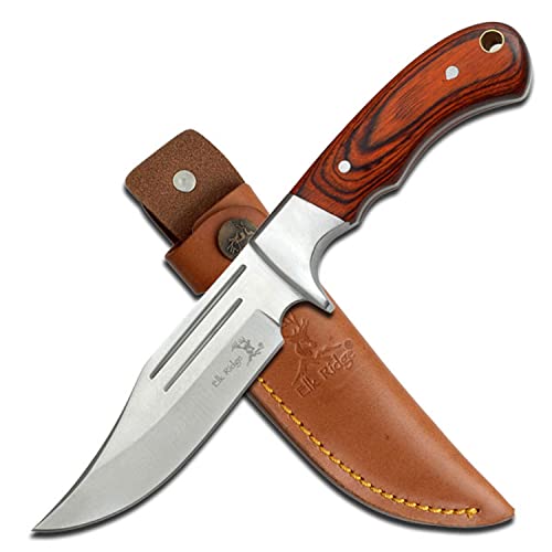 Elk Ridge Erwachsene ER-052 Messer, Pakkaholz, M von ELK RIDGE