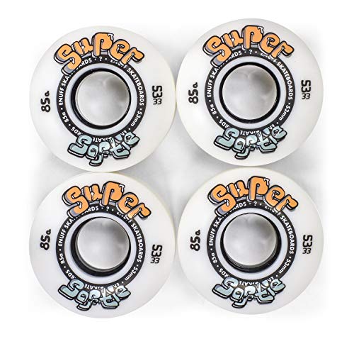 Enuff Skateboards Super Softie Wheels Räder, Erwachsene, Unisex, Weiß (Weiß), 55 mm von ENUFF