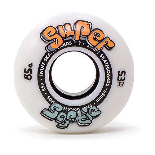 Enuff Skateboards Unisex Erwachsene Super Softie Wheels Rollen, Weiß, 58mm von ENUFF
