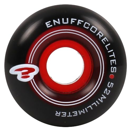 ENUFF Unisex-Erwachsene Koreliten Räder, schwarz/rot, Einheitsgröße von ENUFF
