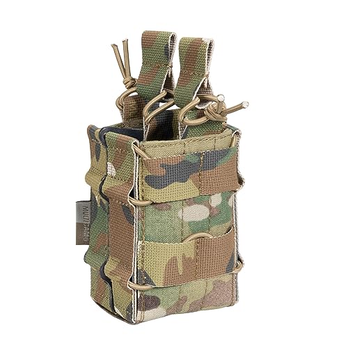 EXCELLENT ELITE SPANKER Taktische Molle Einzel/Doppel Magazintasche mit offenem für M4 M14 M16 AR15 G36 Magazine Pouch (Camouflage) von EXCELLENT ELITE SPANKER