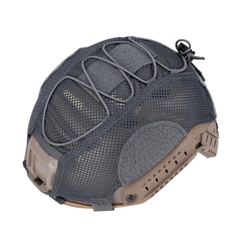 EXCELLENT ELITE SPANKER Tactical Mesh Helmüberzug Military Nylon Fast Helme Abdeckung für BJ-Helm Nicht enthalten (Gry) von EXCELLENT ELITE SPANKER