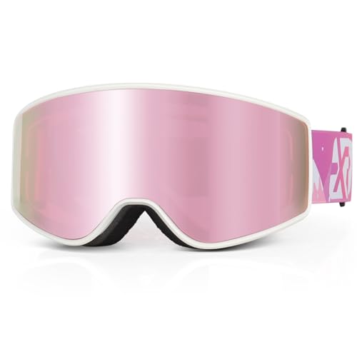 EXP VISION Skibrille Kinder, Ski Snowboard Brille Brillenträger Snowboardbrille Schneebrille Verspiegelt für Junior Jungen Mädchen Teenager 4-14 Jahre von EXP VISION