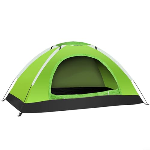 2-Personen-Strand-Camping-Zelte, ultraleichtes Campingzelt mit Unterständen, Tragetasche, zweilagiges Türzelt, für Camping, Wandern, Angeln (2 Personen, grün) von EasyByMall