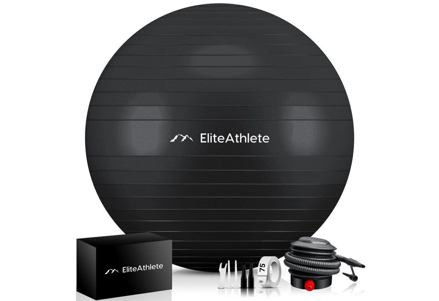 EliteAthlete Gymnastikball Gymnastikball Sitzball Büro ergonomisch - Fitness Yoga Schwangerschaft von EliteAthlete