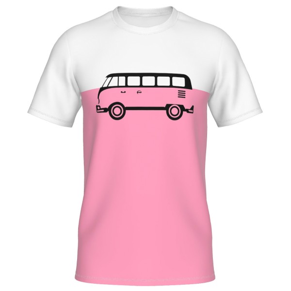Elkline - Kid's Four Wheels To Freedom Abfahrt - T-Shirt Gr 152 rosa von Elkline