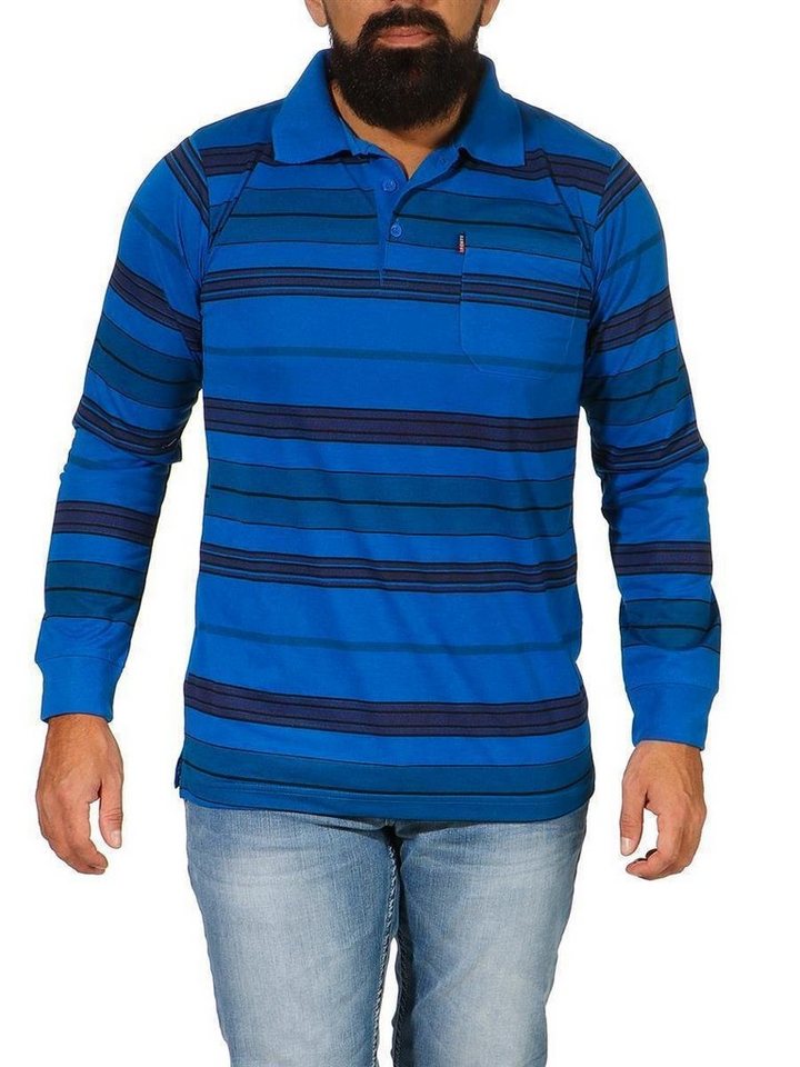 EloModa Poloshirt Herren Polo Shirt Langarm Longsleeve mit Brusttaschen Gr. M L XL 2XL (1-tlg) von EloModa