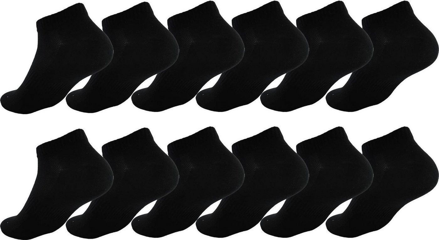 EloModa Sportsocken 12 Paar Sneaker Socken Herren Damen Sport und Freizeit, (12-Paar) von EloModa