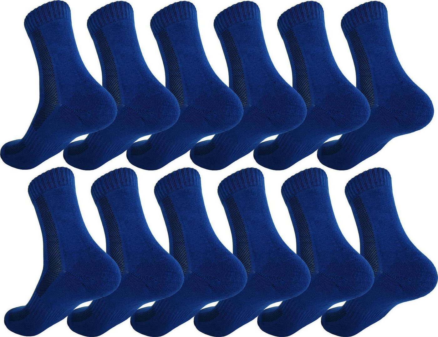 EloModa Sportsocken 12 Paar Sport Frottee Socken Herren Damen Baumwolle, 39-42 43-46 47-50 (12-Paar) von EloModa