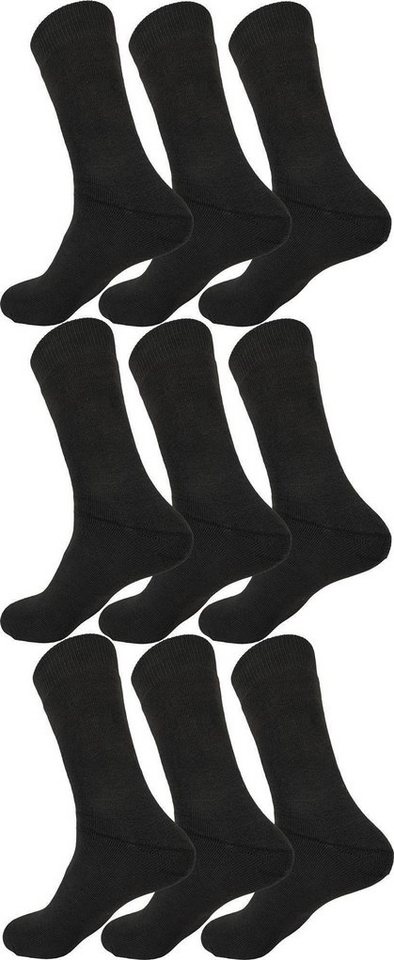 EloModa Thermosocken 12 Paar Thermo Winter Socken Vollfrottee Warm Baumwolle, 39-42 43-46 (12-Paar) von EloModa