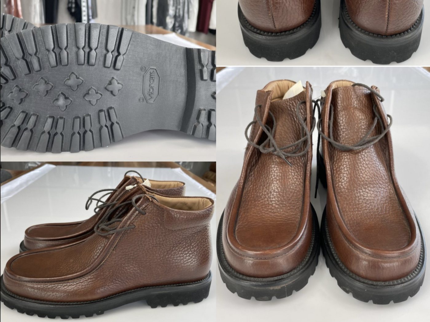 Emporio Armani Emporio Armani Mens Iconic Cult Leather Desert Chukka Boots Shoes Schu Sneaker von Emporio Armani