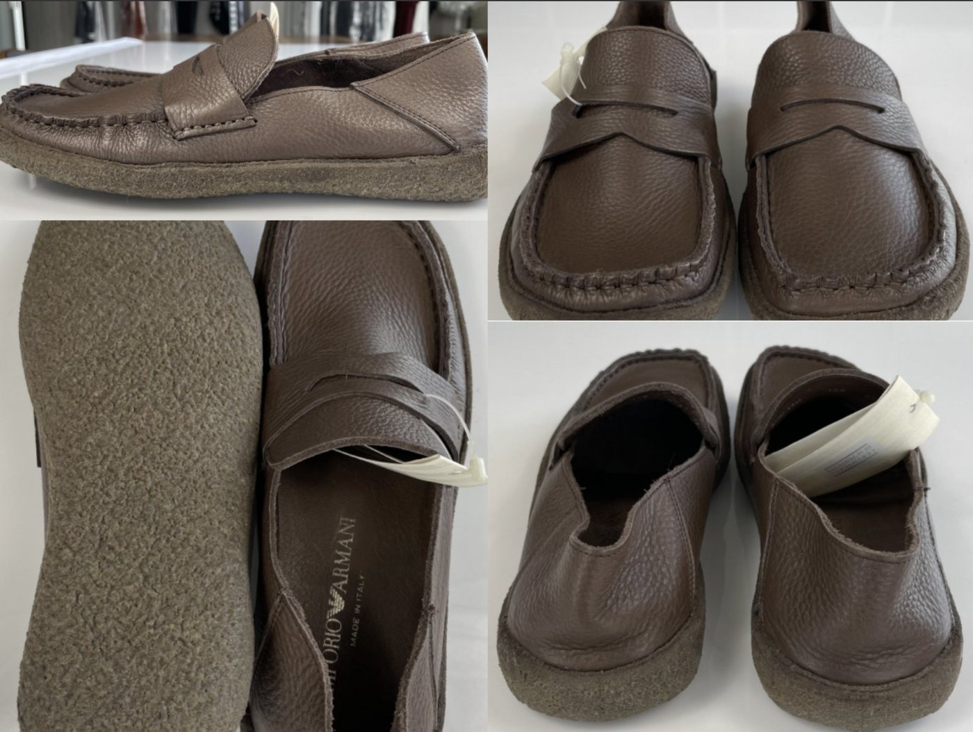 Emporio Armani Emporio Armani Mens Moccasins Loafers Car Driving Shoes Slippers Schuh Sneaker von Emporio Armani