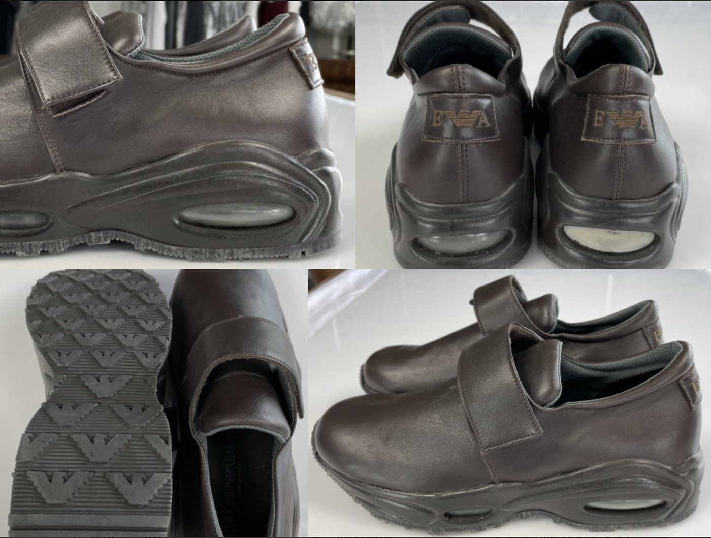 Emporio Armani Emporio Armani Vintage Used Effect Moccasins Loafers Shoes Slippers Sc Sneaker von Emporio Armani
