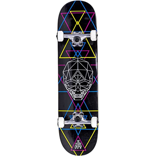 Enuff Skateboards Geo Skull Complete Skateboard, Erwachsene, Unisex, Mehrfarbig (CMYK), 20,3 cm von ENUFF