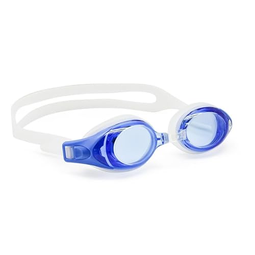 EnzoDate optische Brille Hyperopie RX + 1 bis + 8 Myopie - 1 bis-8 Erwachsene Kinder unterschiedliche Stärken für jedes Auge Schwimmen(Kraft: -8,Blau) von EnzoDate