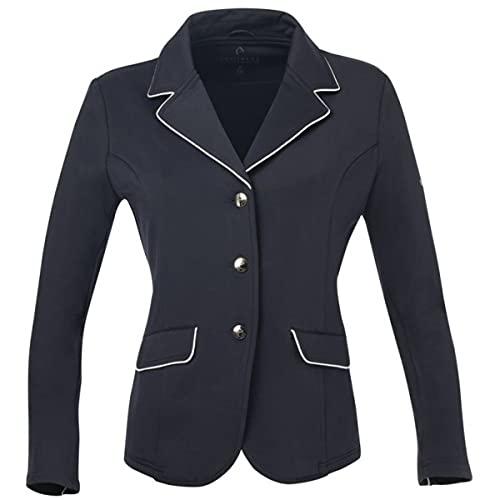 Equi-Theme/Equit'M Unisex's 988480708 Soft Classic Competition Jacke, Navy/White Piping, One Size, 988480708 von Equi-Theme/Equit'M