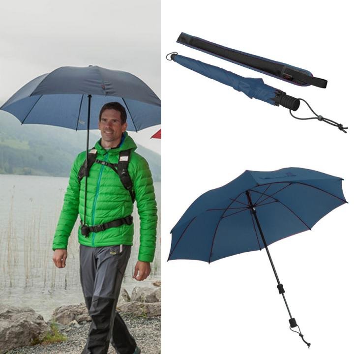 EuroSCHIRM - Göbel - Regenschirm Trekkingschirm - Swing handsfree, marine von EuroSCHIRM