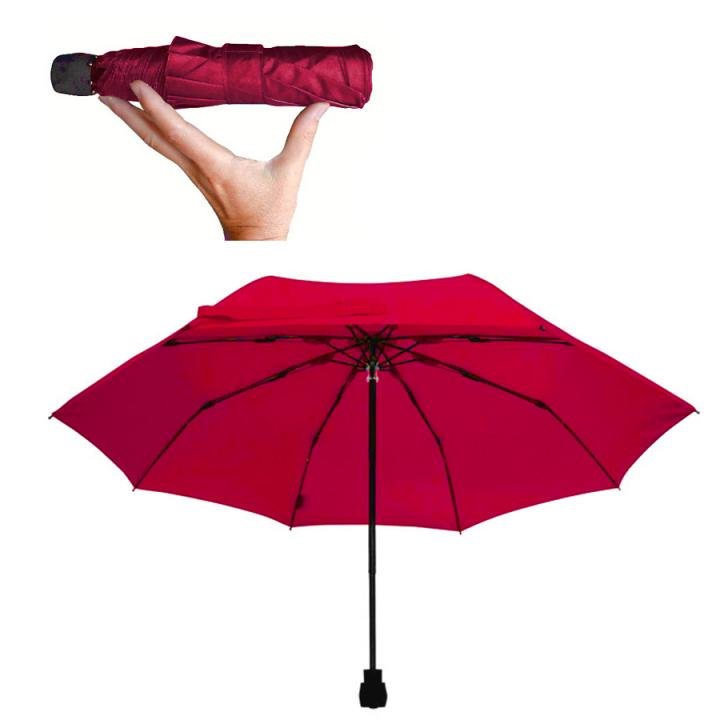 EuroSCHIRM - Göbel - Regenschirm Wanderschirm - light trek, rot von EuroSCHIRM